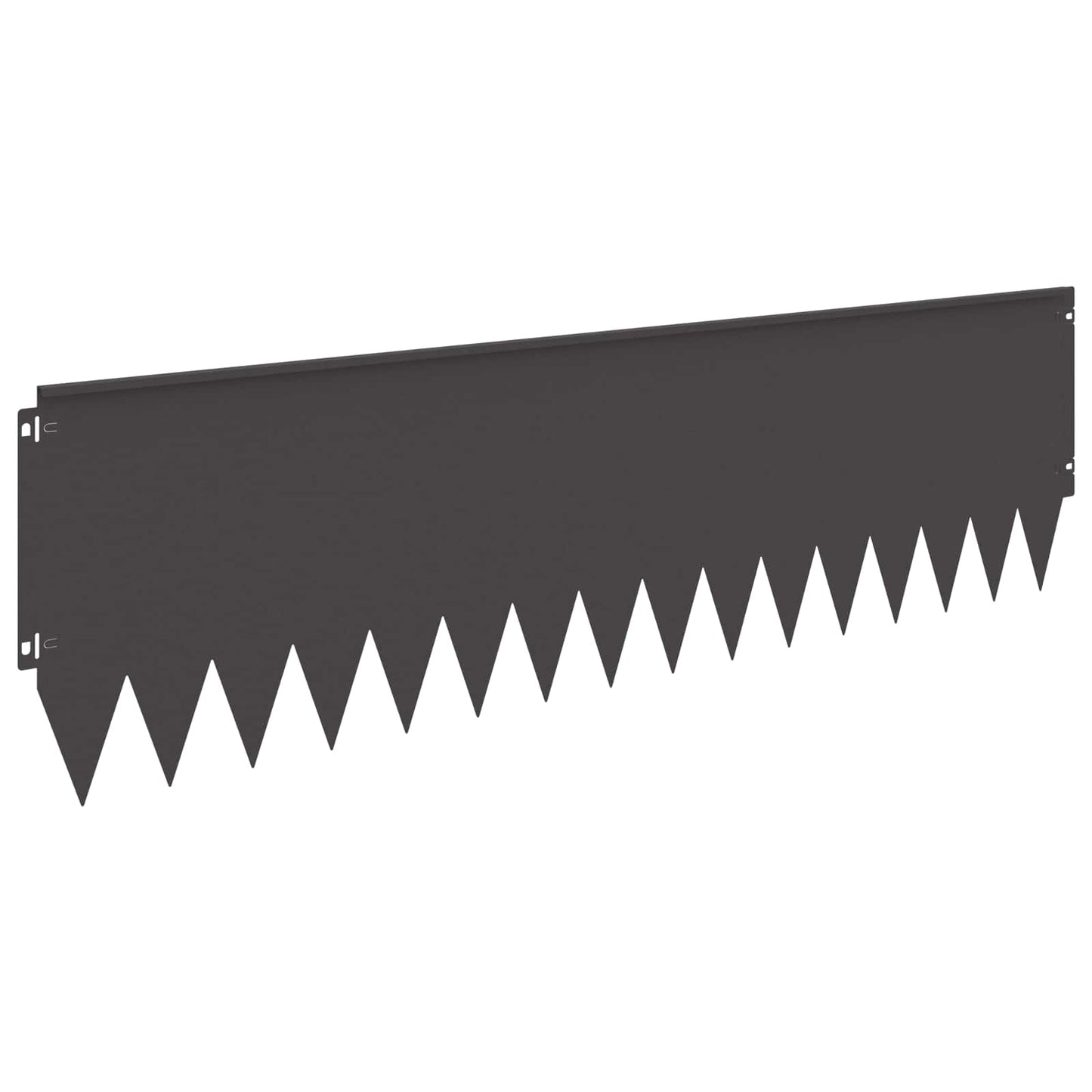 Bordura per Prato 20 pcs 103 x 30 cm Acciaio Nero | homemem39