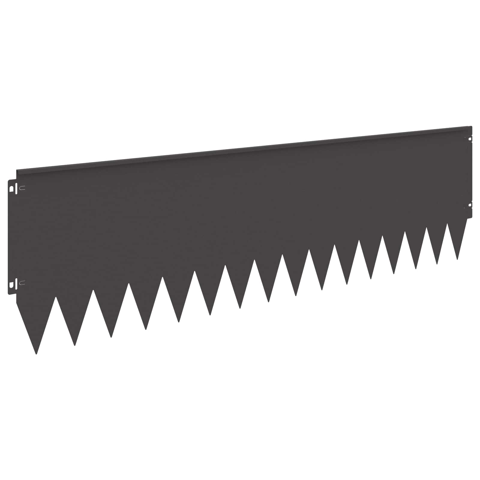 Bordura per Prato 20 pcs 103 x 30 cm Acciaio Nero | homemem39