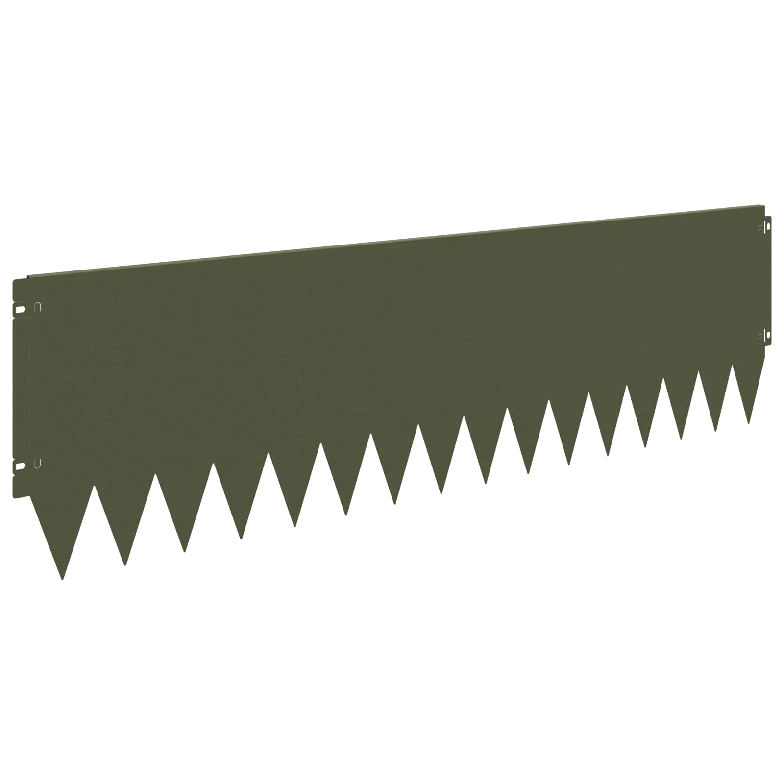 Bordura per Prato 20 pcs 103 x 30 cm Acciaio Verde Oliva | homemem39