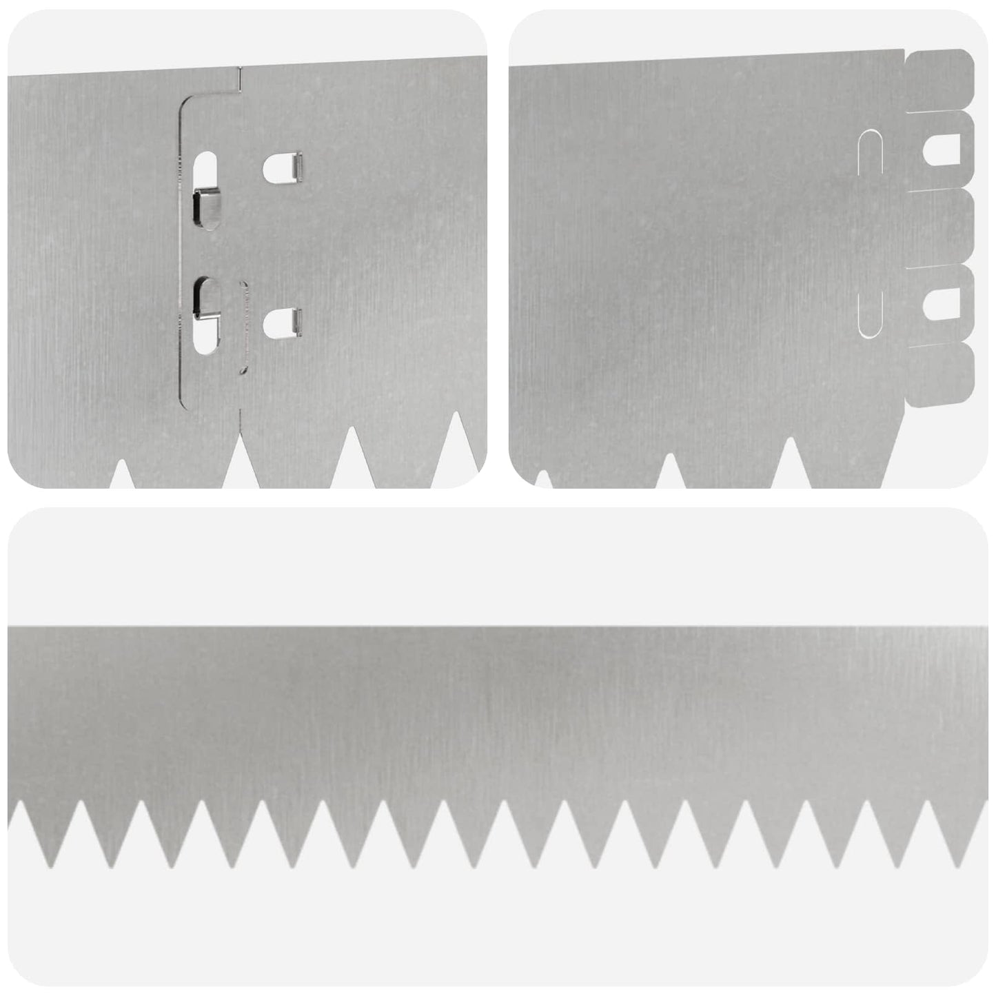 Bordura per Prato 10 pcs 103 x 10 cm Acciaio Argento | homemem39