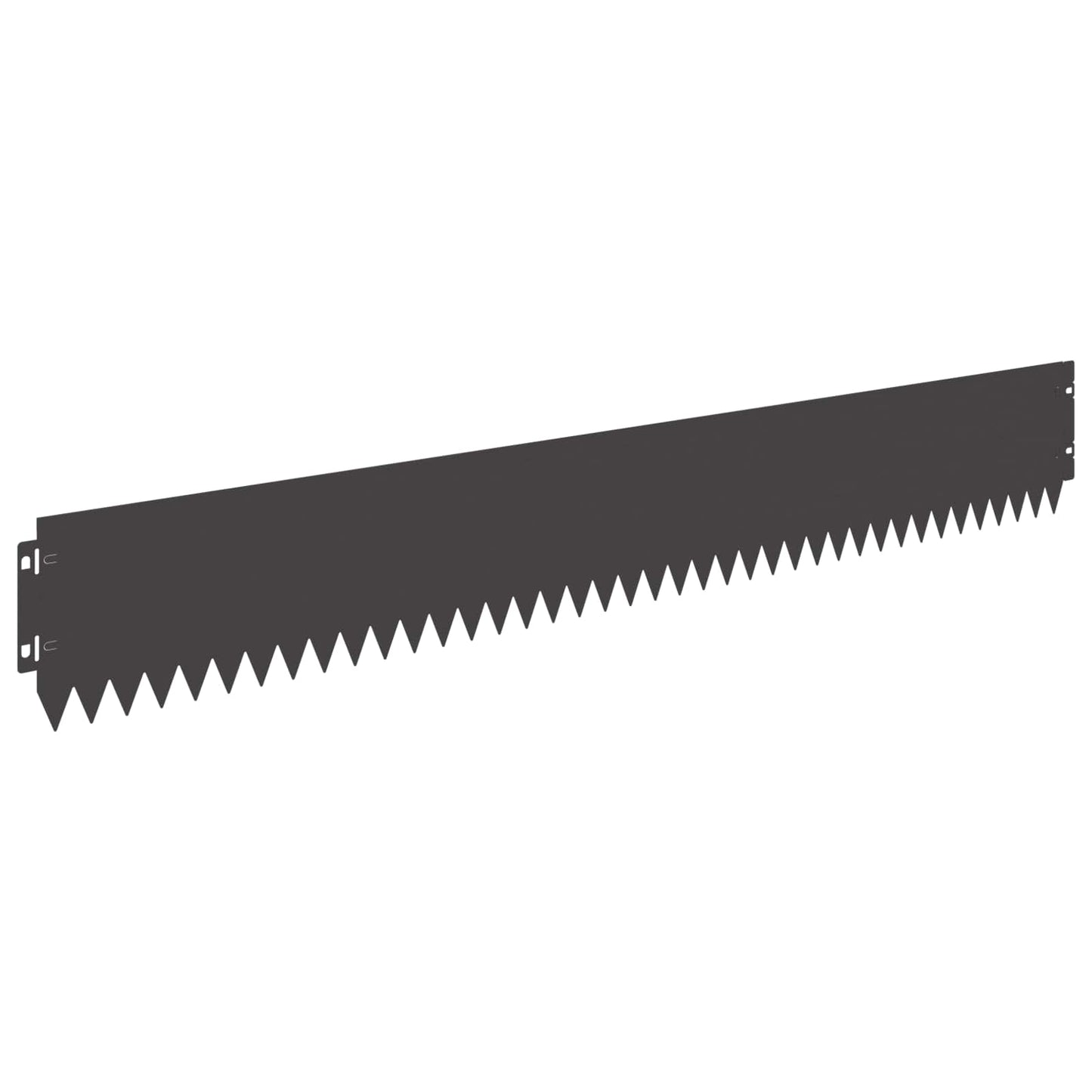 Bordura per Prato 20 pcs 103 x 15 cm Acciaio Nero | homemem39