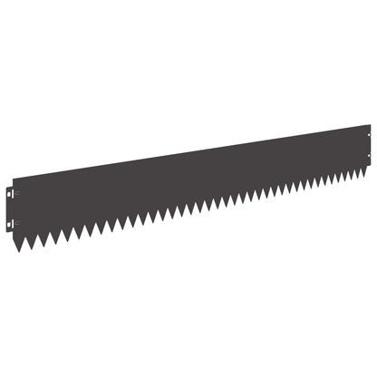 Bordura per Prato 20 pcs 103 x 15 cm Acciaio Nero | homemem39