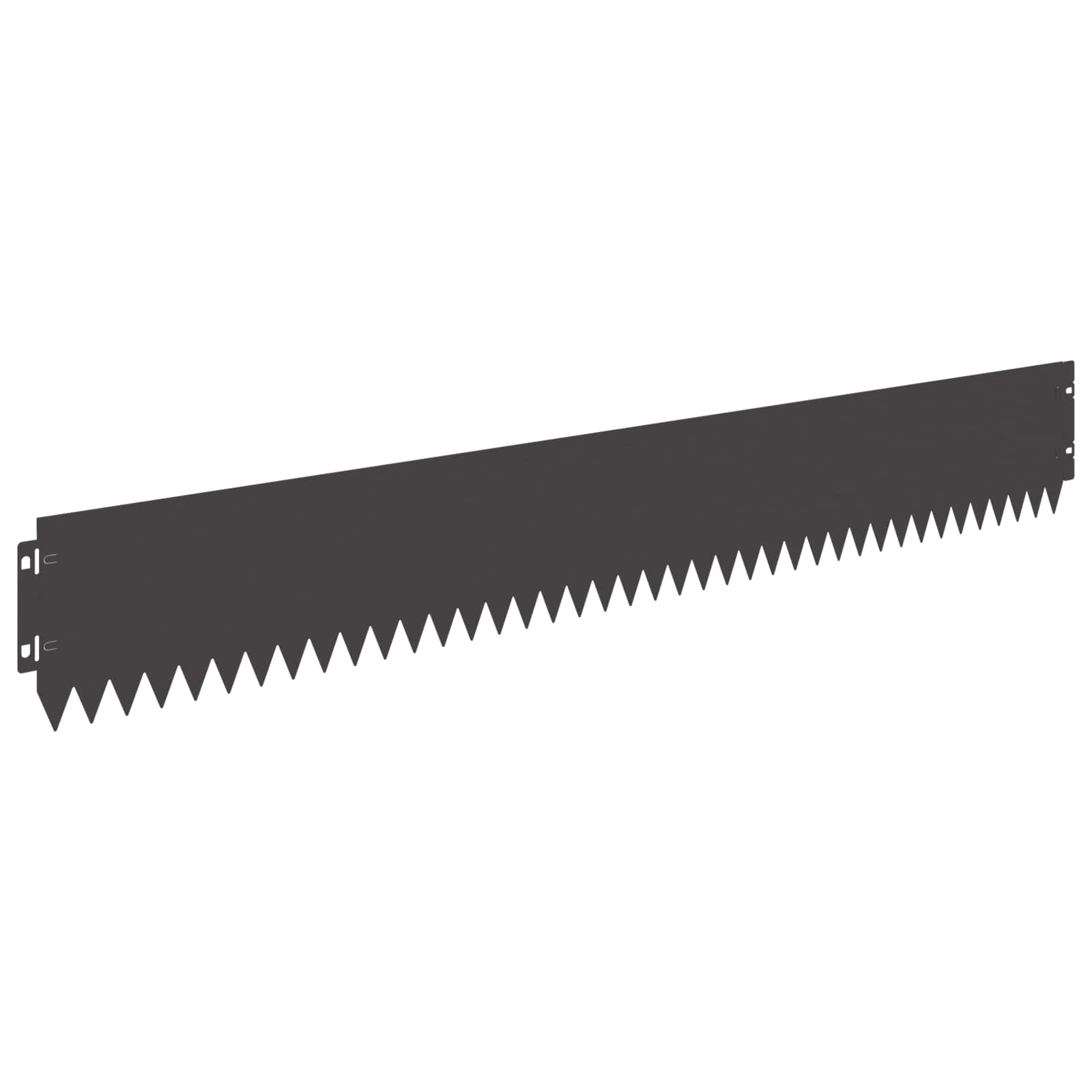 Bordura per Prato 30 pcs 103 x 15 cm Acciaio Nero | homemem39