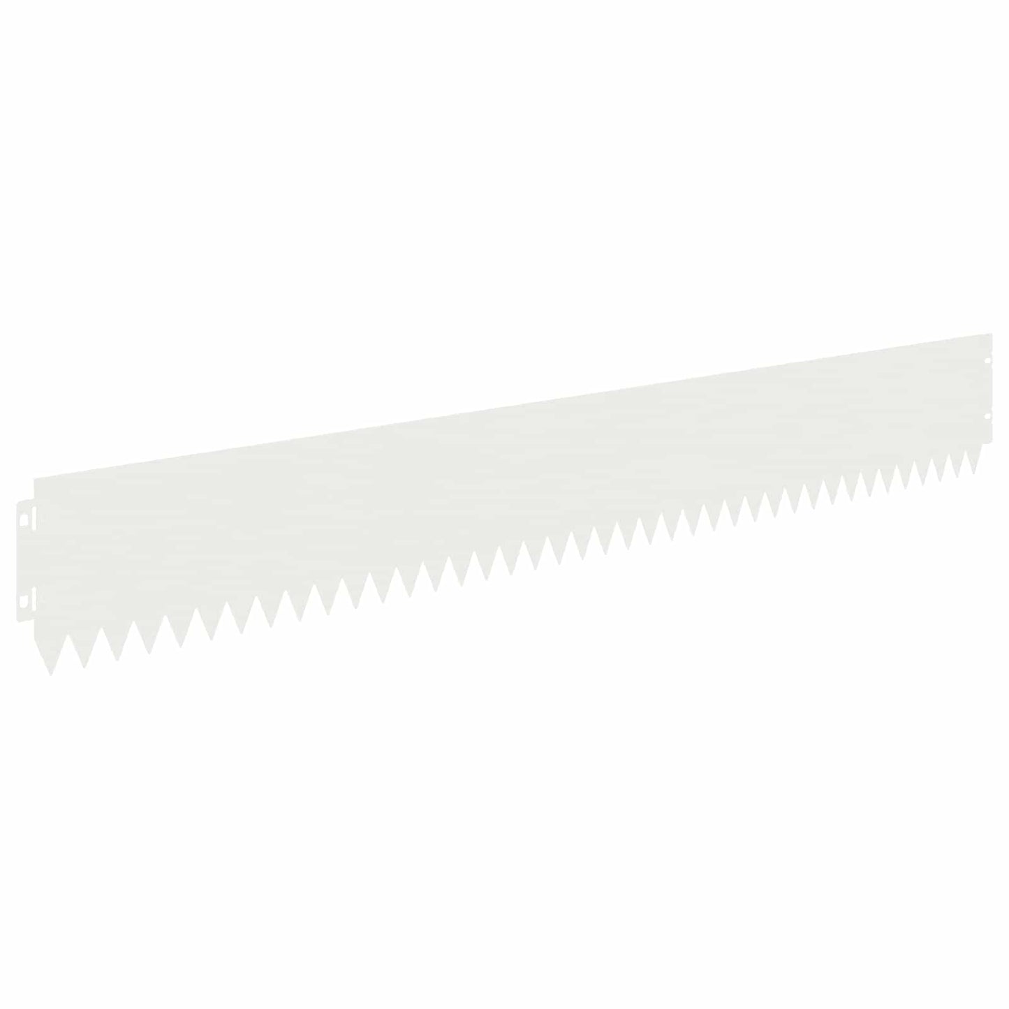 Bordura per Prato 10 pcs 103 x 15 cm Acciaio Bianco | homemem39