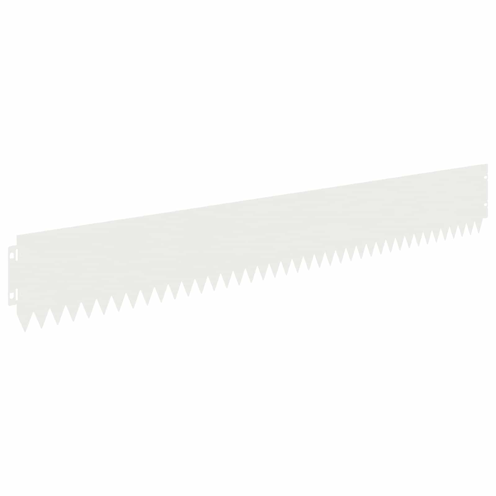 Bordura per Prato 10 pcs 103 x 15 cm Acciaio Bianco | homemem39