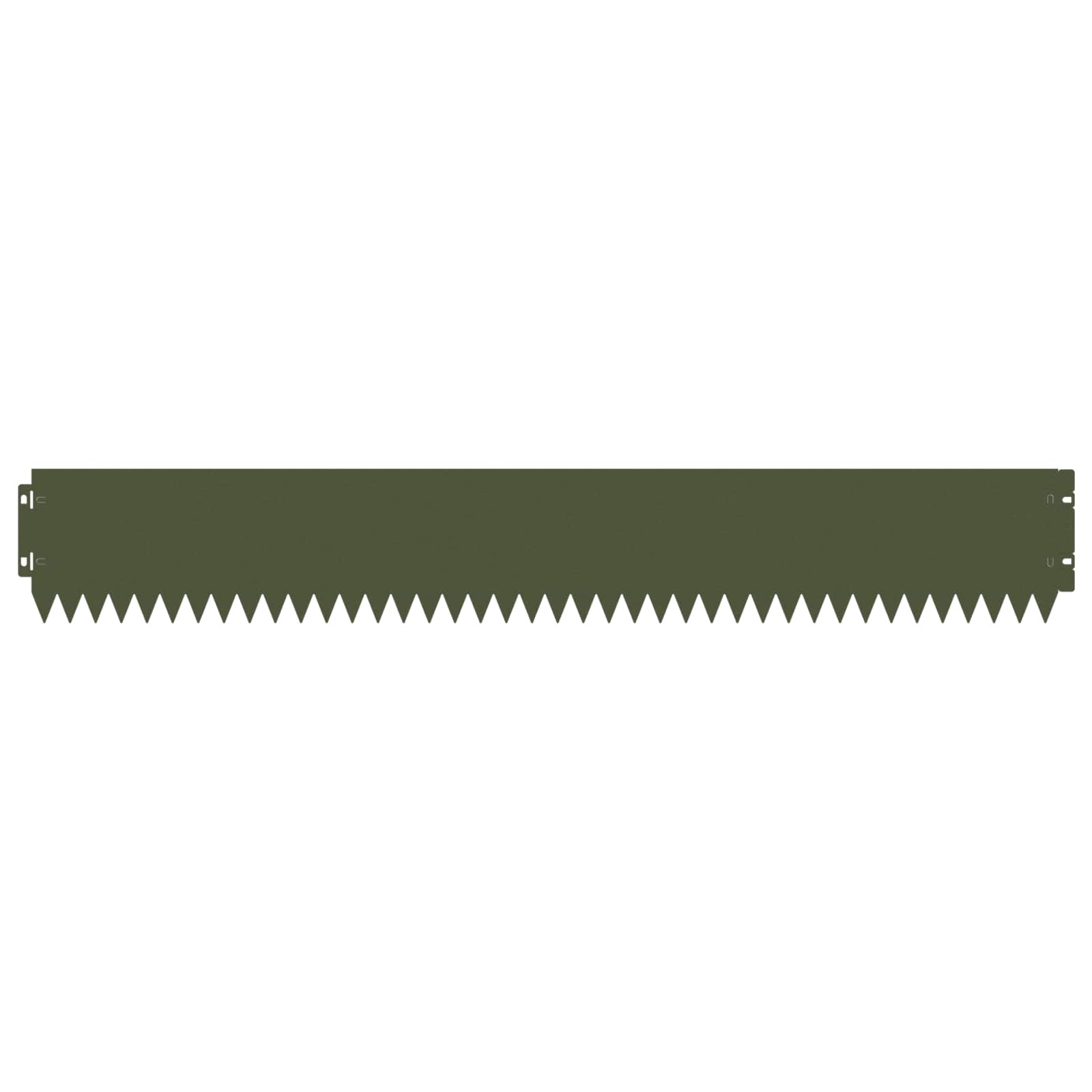 Bordura per Prato 30 pcs 103 x 15 cm Acciaio Verde Oliva | homemem39
