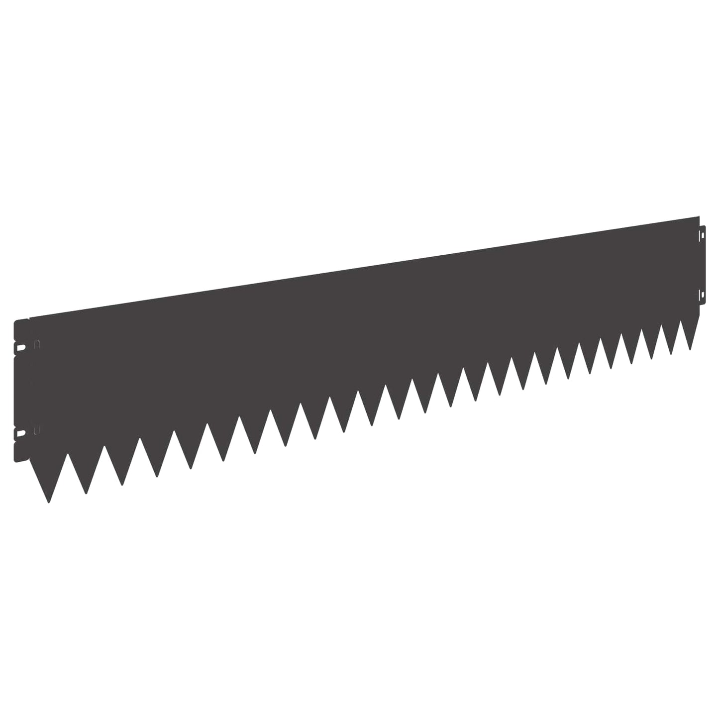 Bordura per Prato 10 pcs 103 x 20 cm Acciaio Nero | homemem39