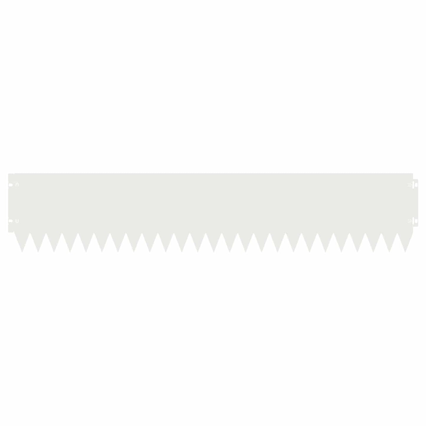 Bordura per Prato 30 pcs 103 x 20 cm Acciaio Bianco | homemem39