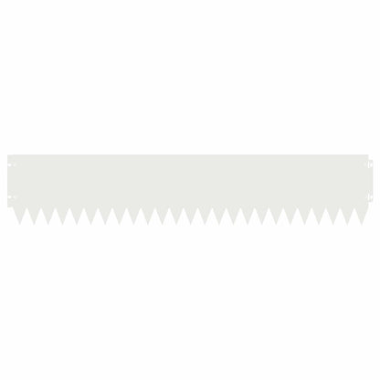 Bordura per Prato 30 pcs 103 x 20 cm Acciaio Bianco | homemem39