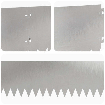 Bordura per Prato 30 pcs 103 x 20 cm Acciaio Argento | homemem39