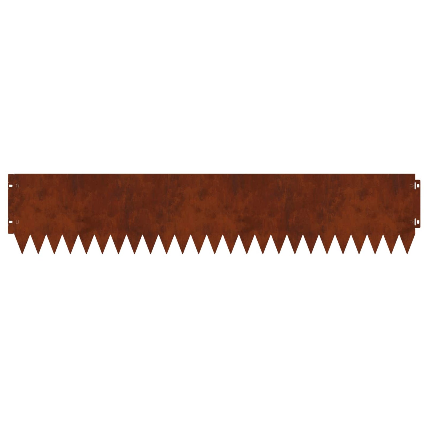 Bordura per Prato 10 pcs 103 x 20 cm Acciaio Ruggine | homemem39