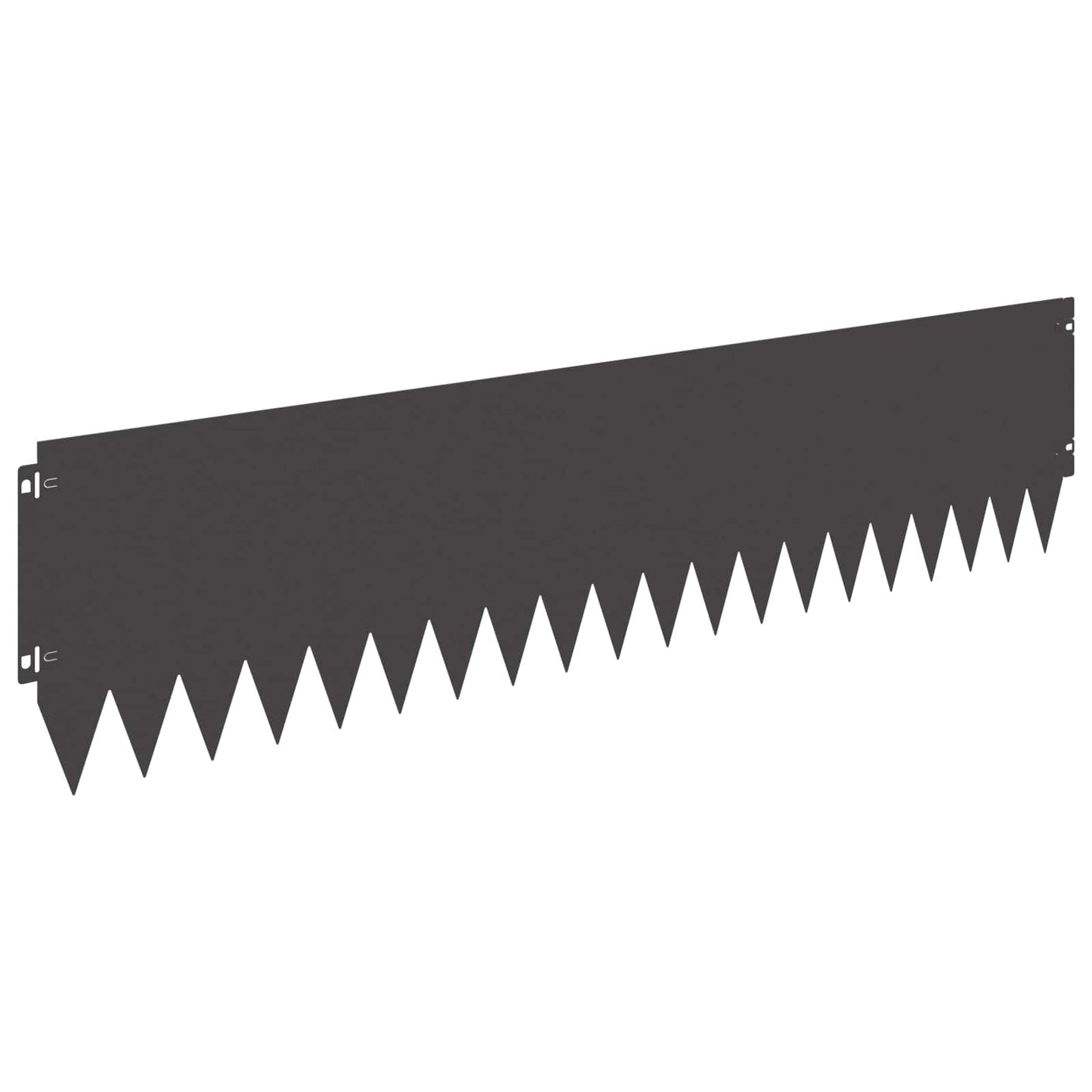 Bordura per Prato 20 pcs 103 x 25 cm Acciaio Nero | homemem39