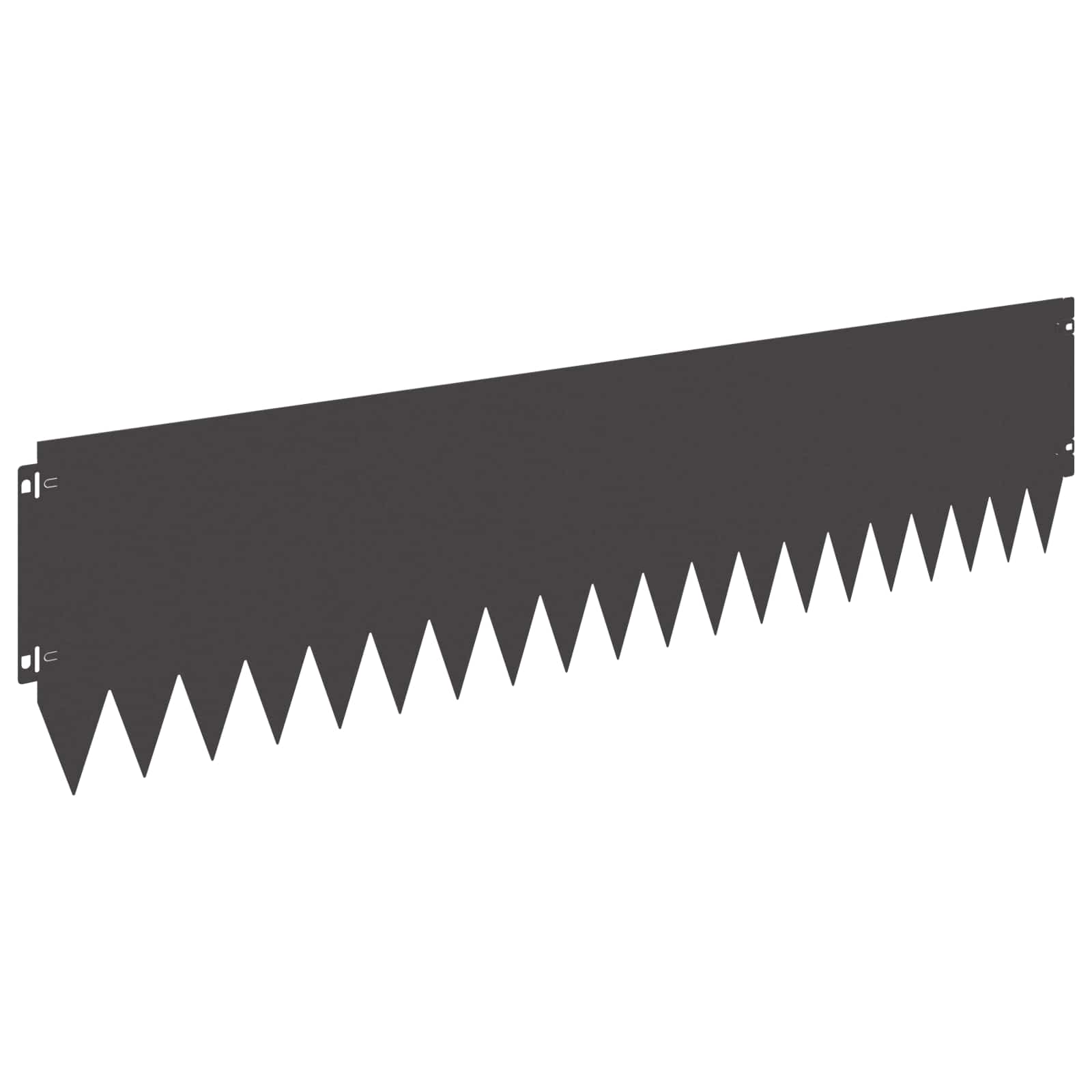 Bordura per Prato 20 pcs 103 x 25 cm Acciaio Nero | homemem39