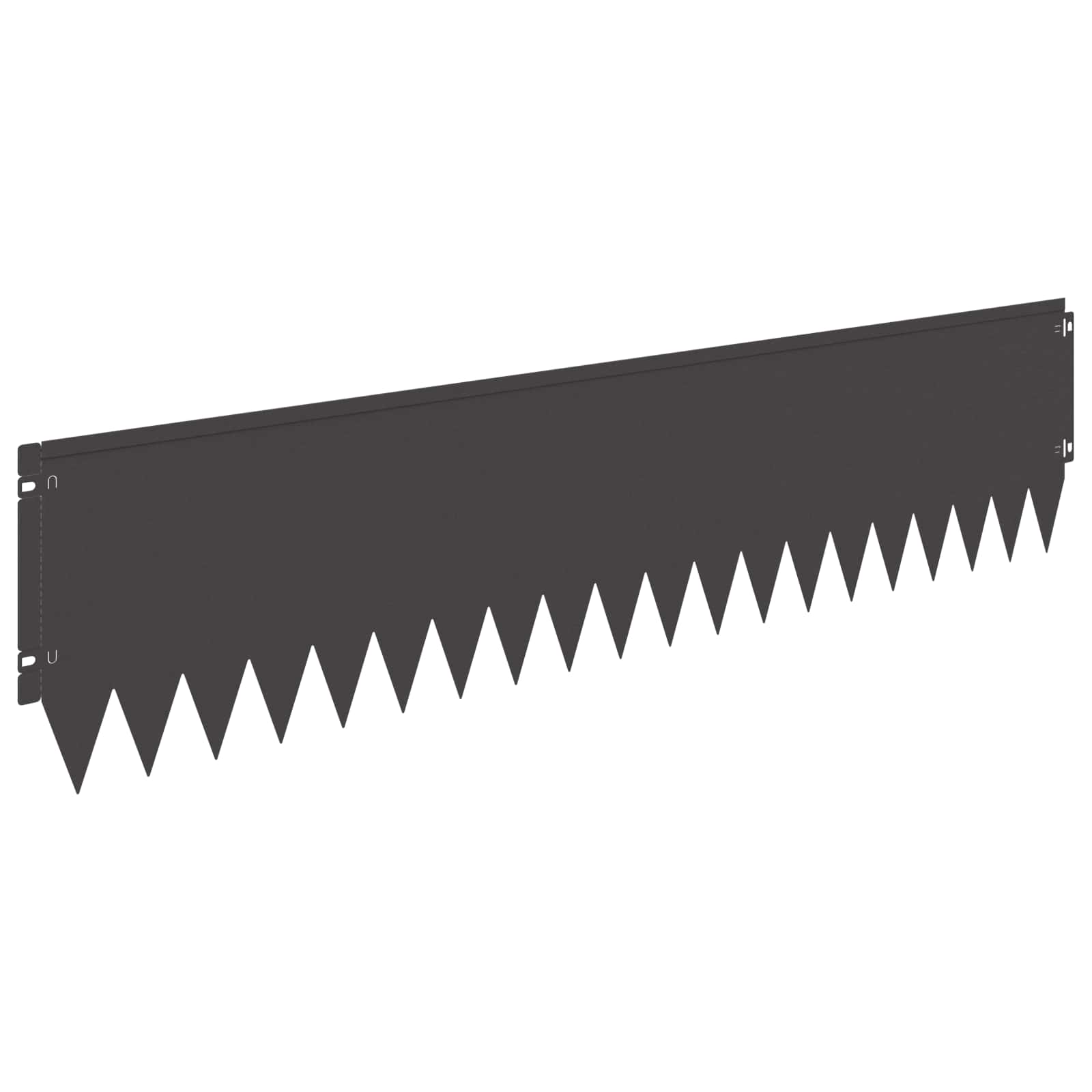 Bordura per Prato 20 pcs 103 x 25 cm Acciaio Nero | homemem39