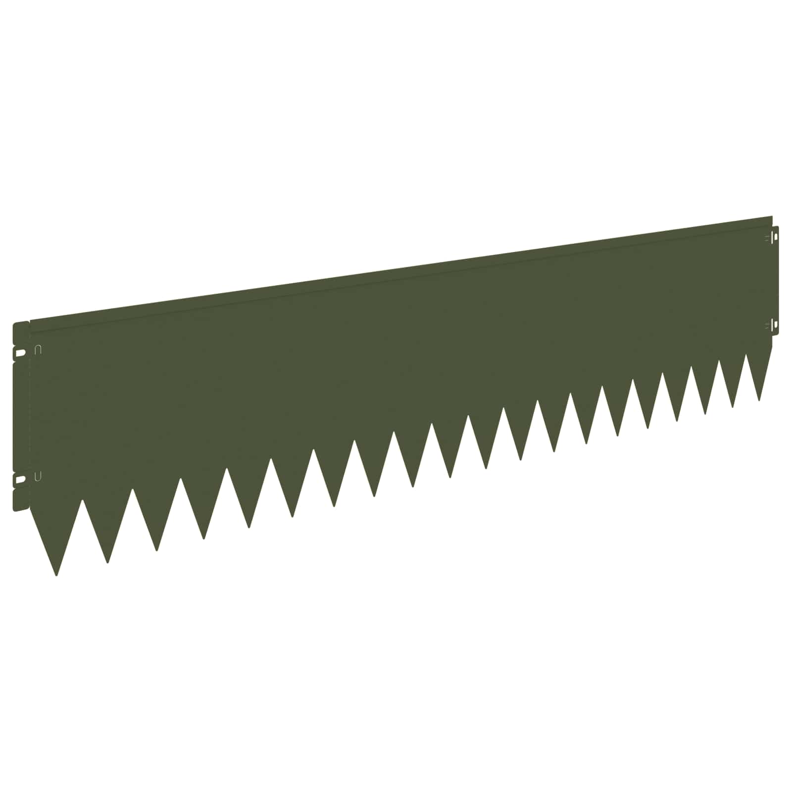 Bordura per Prato 10 pcs 103 x 25 cm Acciaio Verde Oliva | homemem39