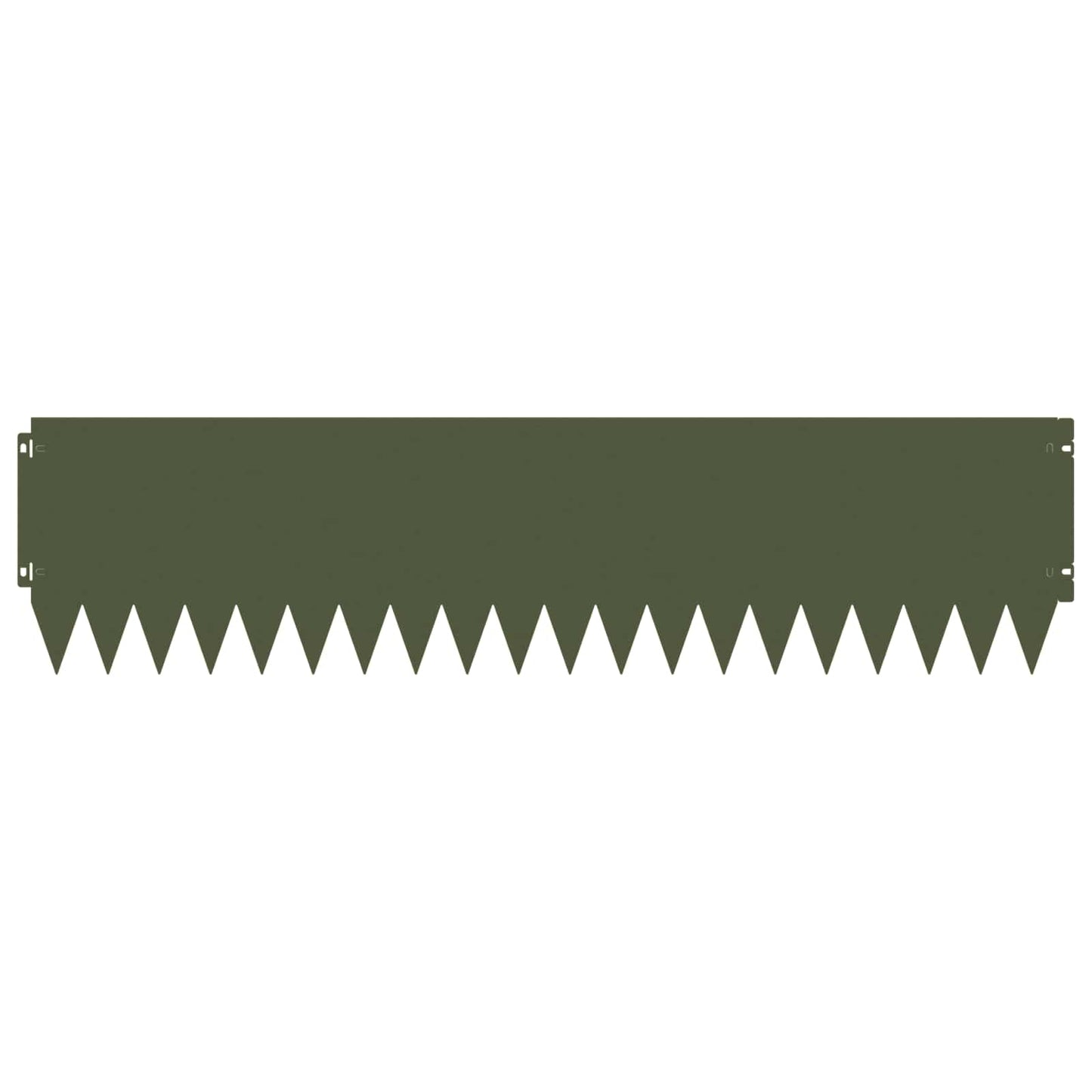 Bordura per Prato 20 pcs 103 x 25 cm Acciaio Verde Oliva | homemem39