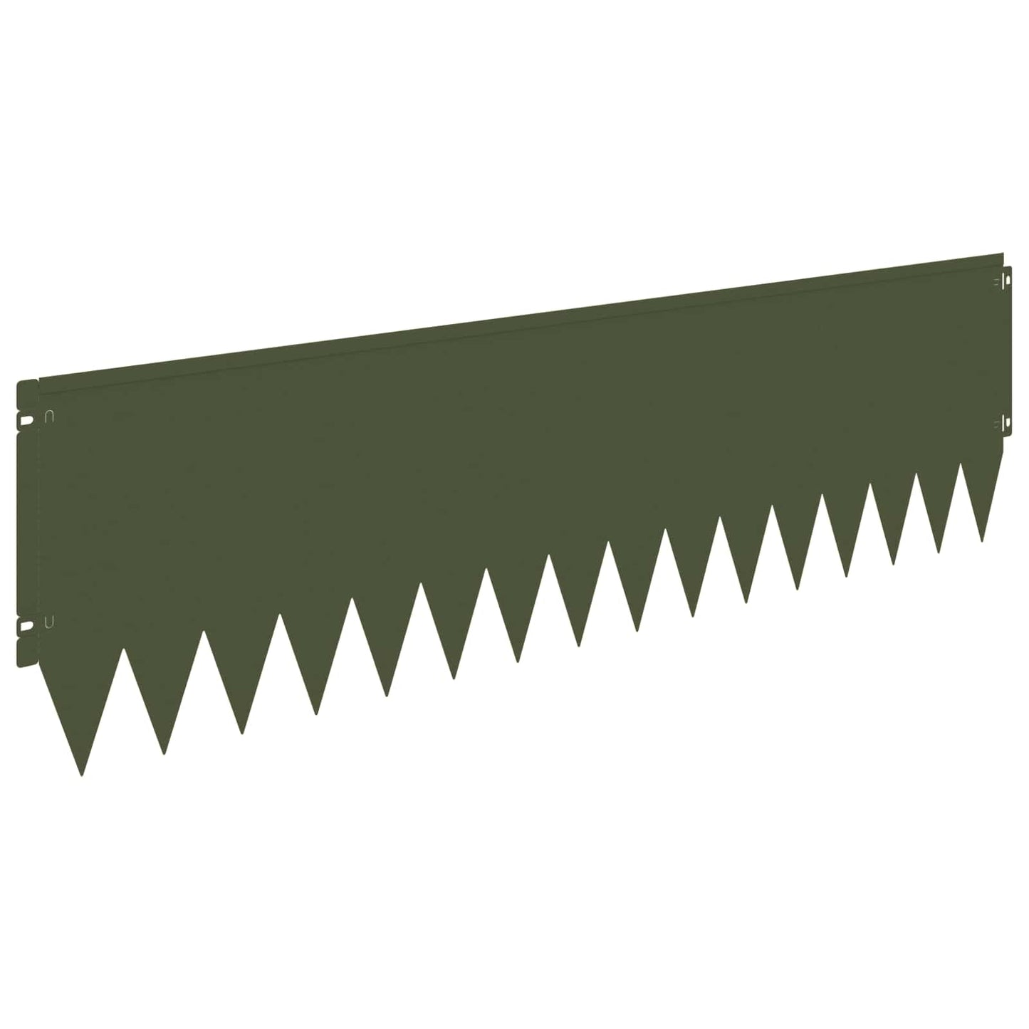 Bordura per Prato 10 pcs 103 x 30 cm Acciaio Verde Oliva | homemem39