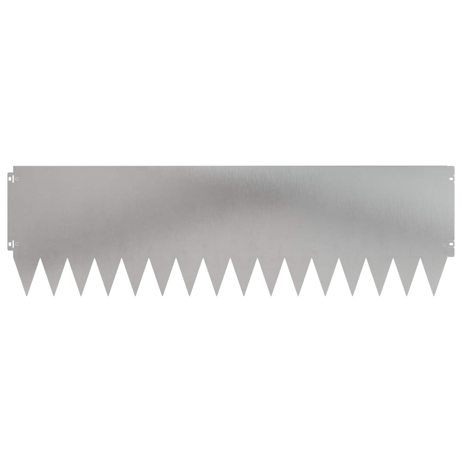 Bordura per Prato 10 pcs 103 x 30 cm Acciaio Argento | homemem39