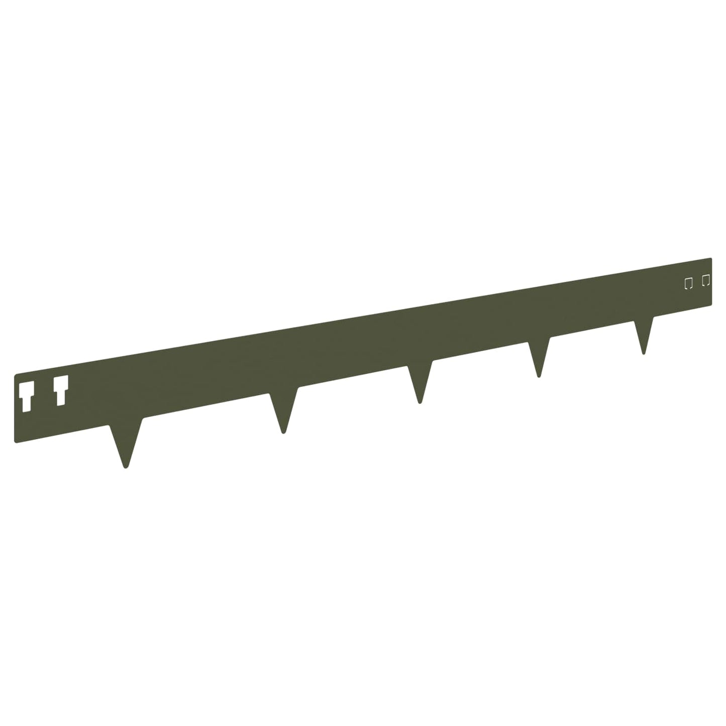 Bordura per Prato 10 pcs 100 x 12 cm Acciaio Verde Oliva | homemem39