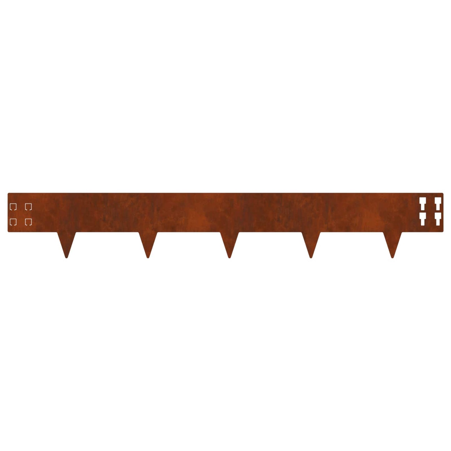 Bordura per Prato 30 pcs 100 x 15 cm Acciaio Ruggine | homemem39