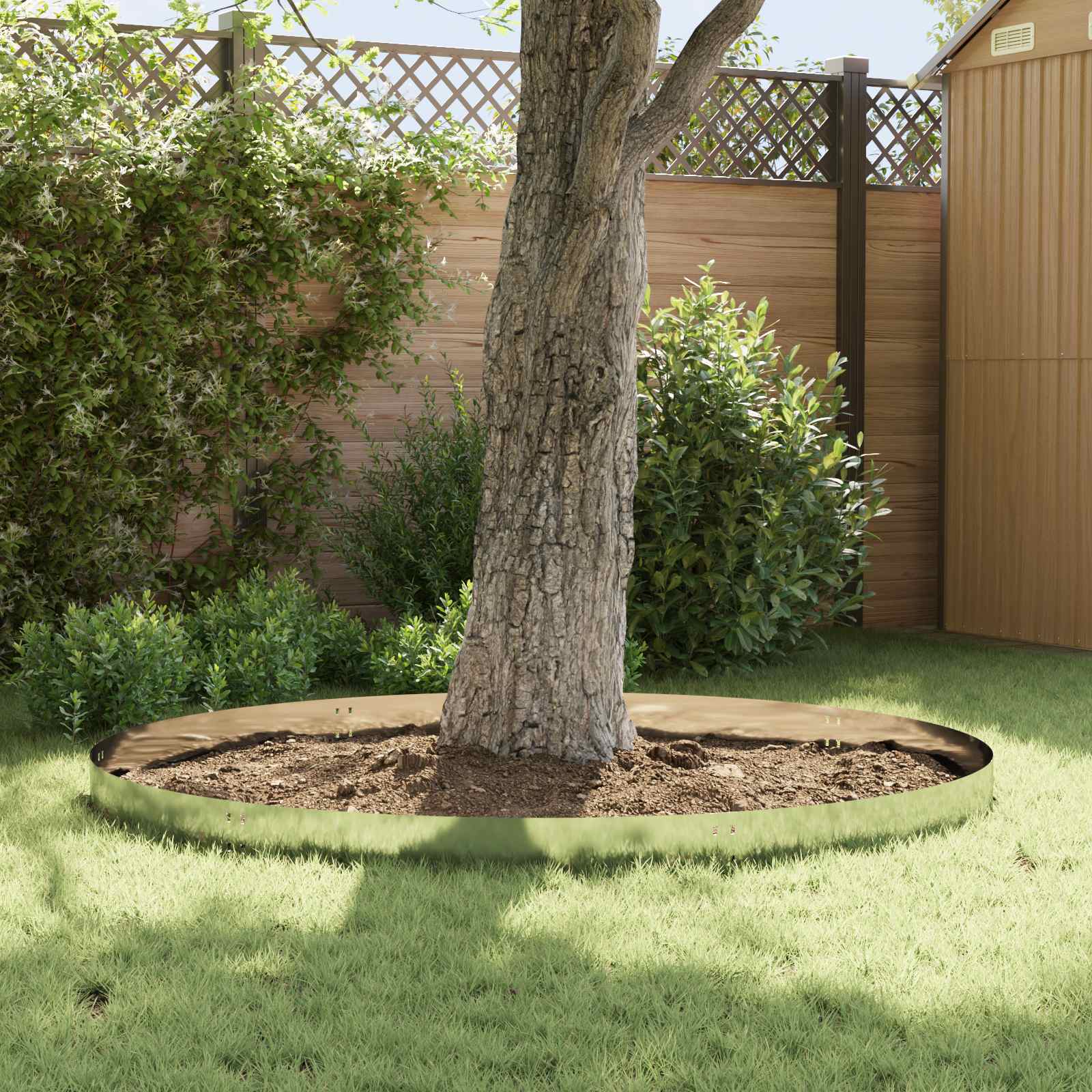 Bordura per Prato 20 pcs 100 x 20 cm Acciaio Argento | homemem39