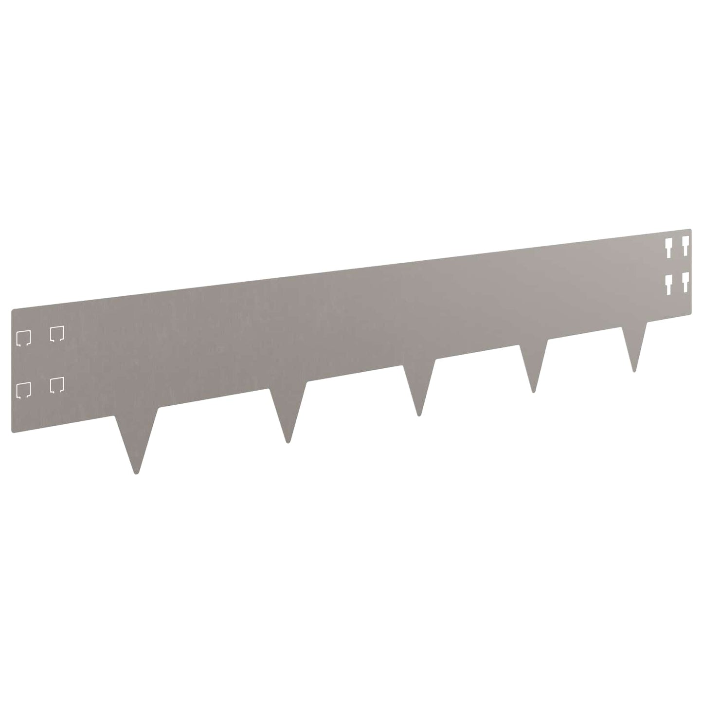 Bordura per Prato 20 pcs 100 x 20 cm Acciaio Ruggine | homemem39