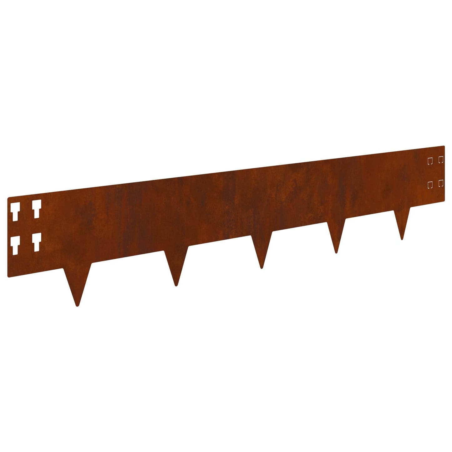 Bordura per Prato 30 pcs 100 x 20 cm Acciaio Ruggine | homemem39