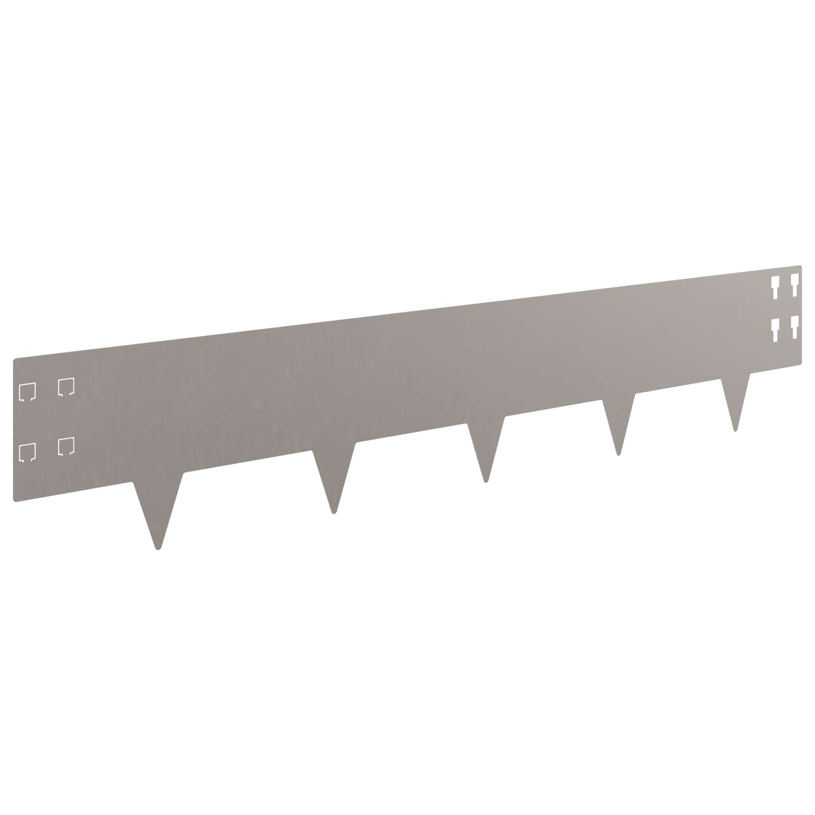 Bordura per Prato 50 pcs 100 x 20 cm Acciaio Ruggine | homemem39