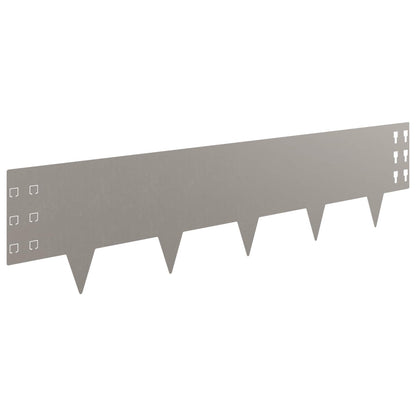 Bordura per Prato 10 pcs 100 x 25 cm Acciaio Ruggine | homemem39