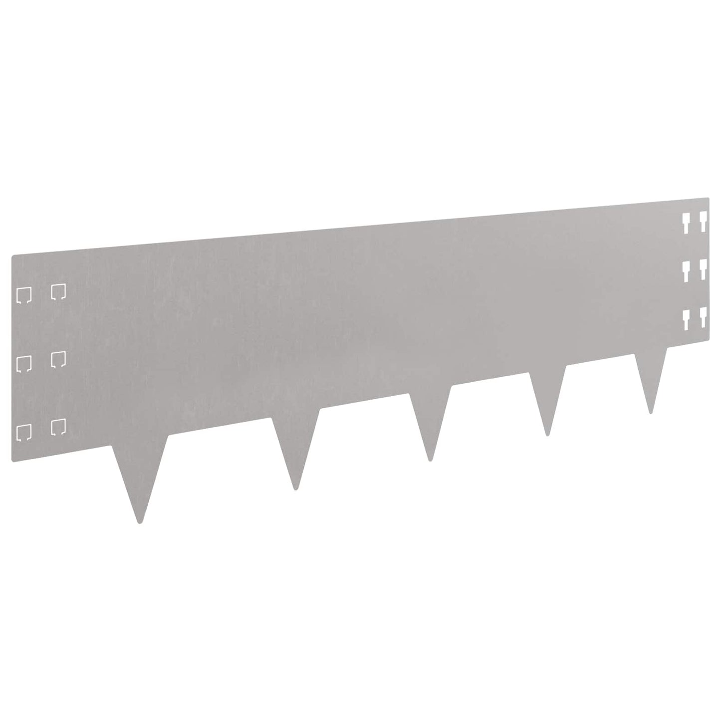 Bordura per Prato 10 pcs 100 x 30 cm Acciaio Ruggine | homemem39