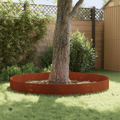 Bordura per Prato 20 pcs 100 x 30 cm Acciaio Ruggine | homemem39