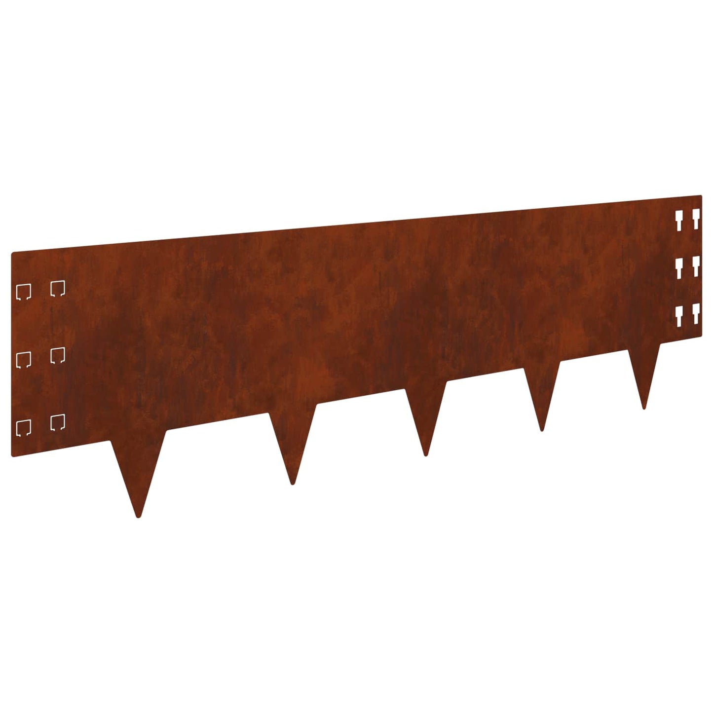 Bordura per Prato 30 pcs 100 x 30 cm Acciaio Ruggine | homemem39