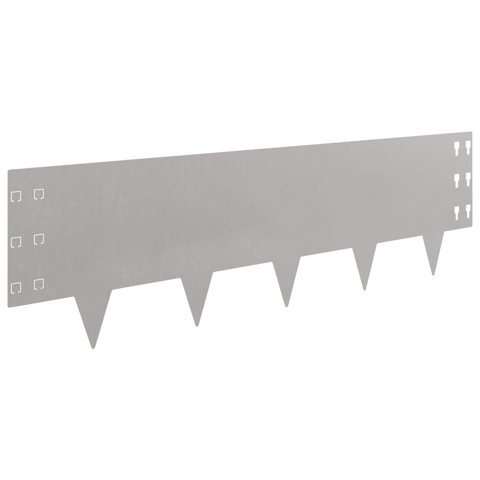 Bordura per Prato 30 pcs 100 x 30 cm Acciaio Ruggine | homemem39