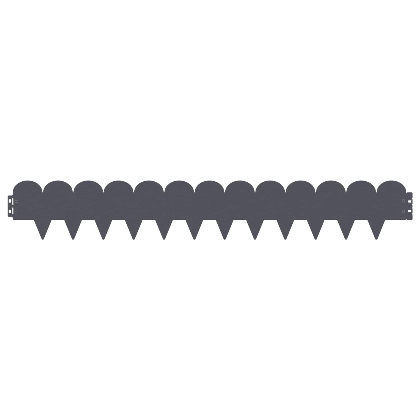 Bordura per Prato 20 pcs 103 x 15 cm Acciaio Antracite | homemem39