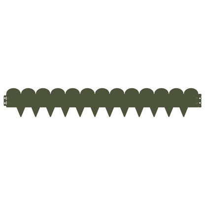 Bordura per Prato 30 pcs 103 x 15 cm Acciaio Verde Oliva | homemem39