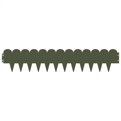 Bordura per Prato 10 pcs 103 x 20 cm Acciaio Verde Oliva | homemem39
