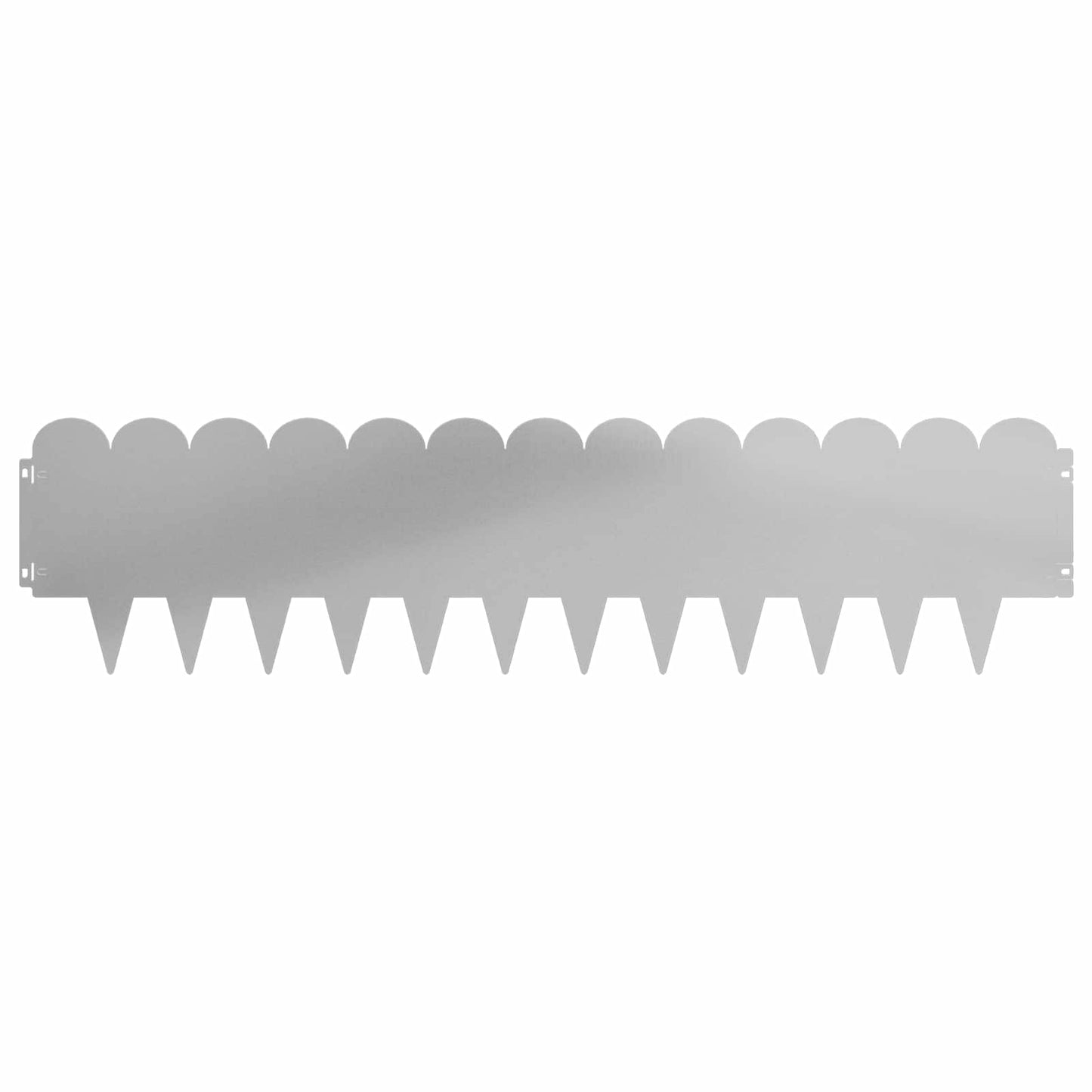 Bordura per Prato 20 pcs 103 x 25 cm Acciaio Argento | homemem39