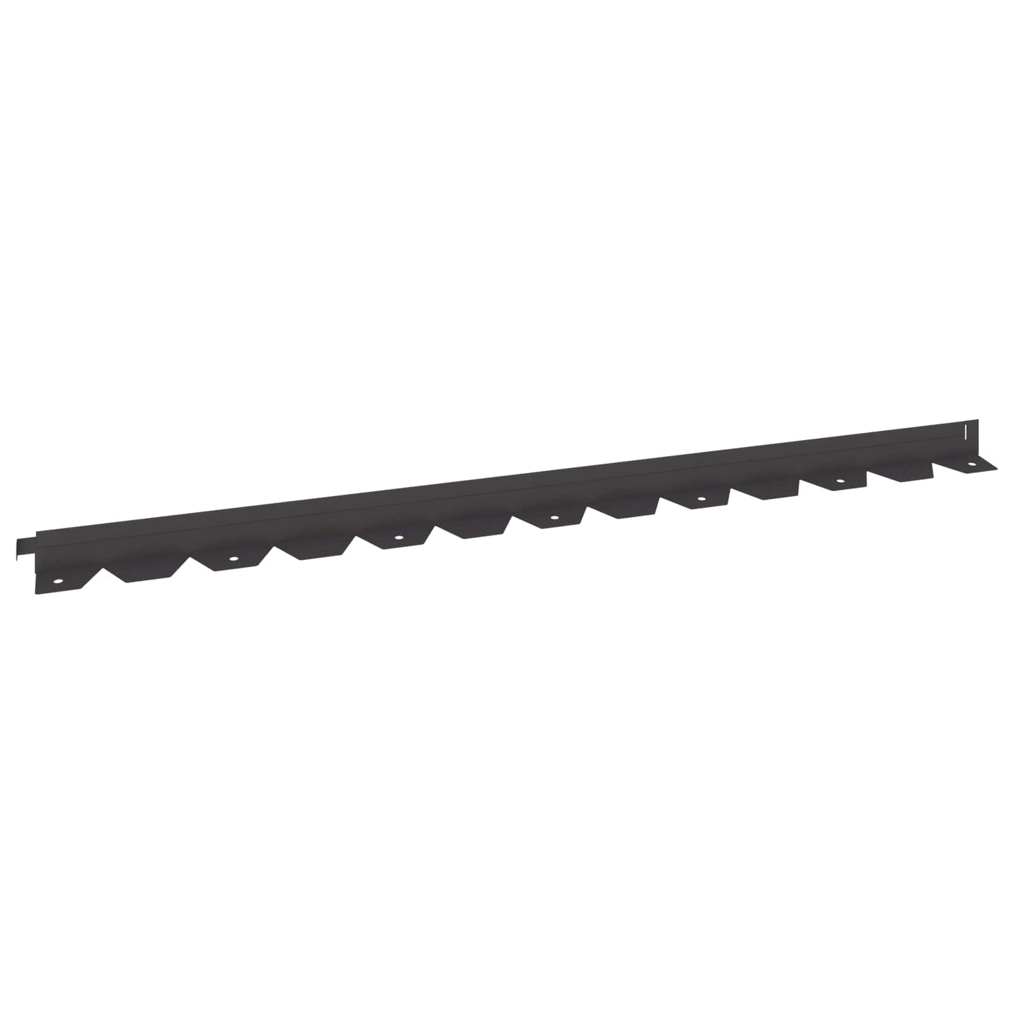 Bordura per Prato 20 pcs 102 x 4 x 4 cm Acciaio Nero | homemem39