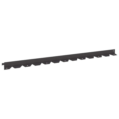 Bordura per Prato 20 pcs 102 x 4 x 4 cm Acciaio Nero | homemem39