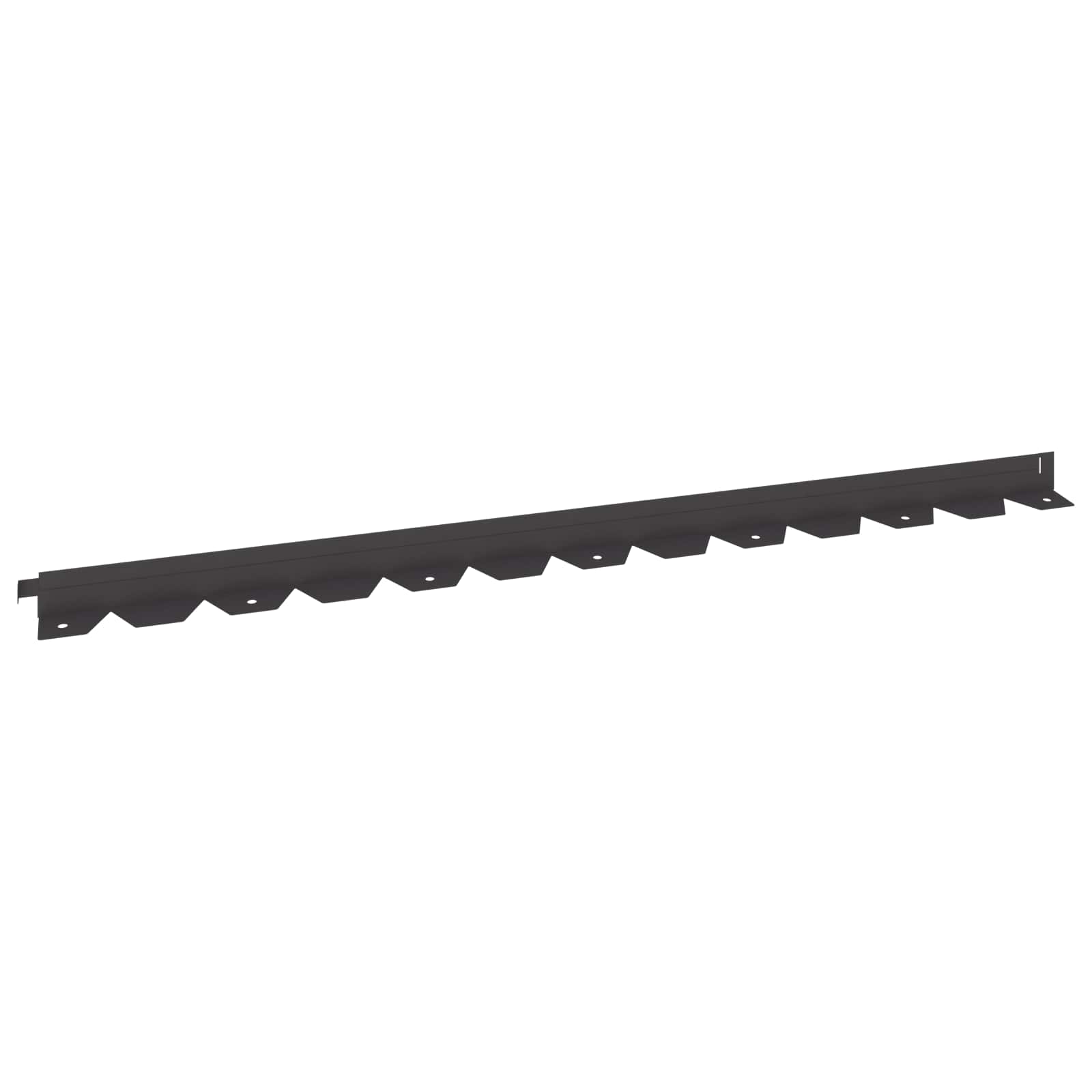 Bordura per Prato 30 pcs 102 x 4 x 4 cm Acciaio Nero | homemem39
