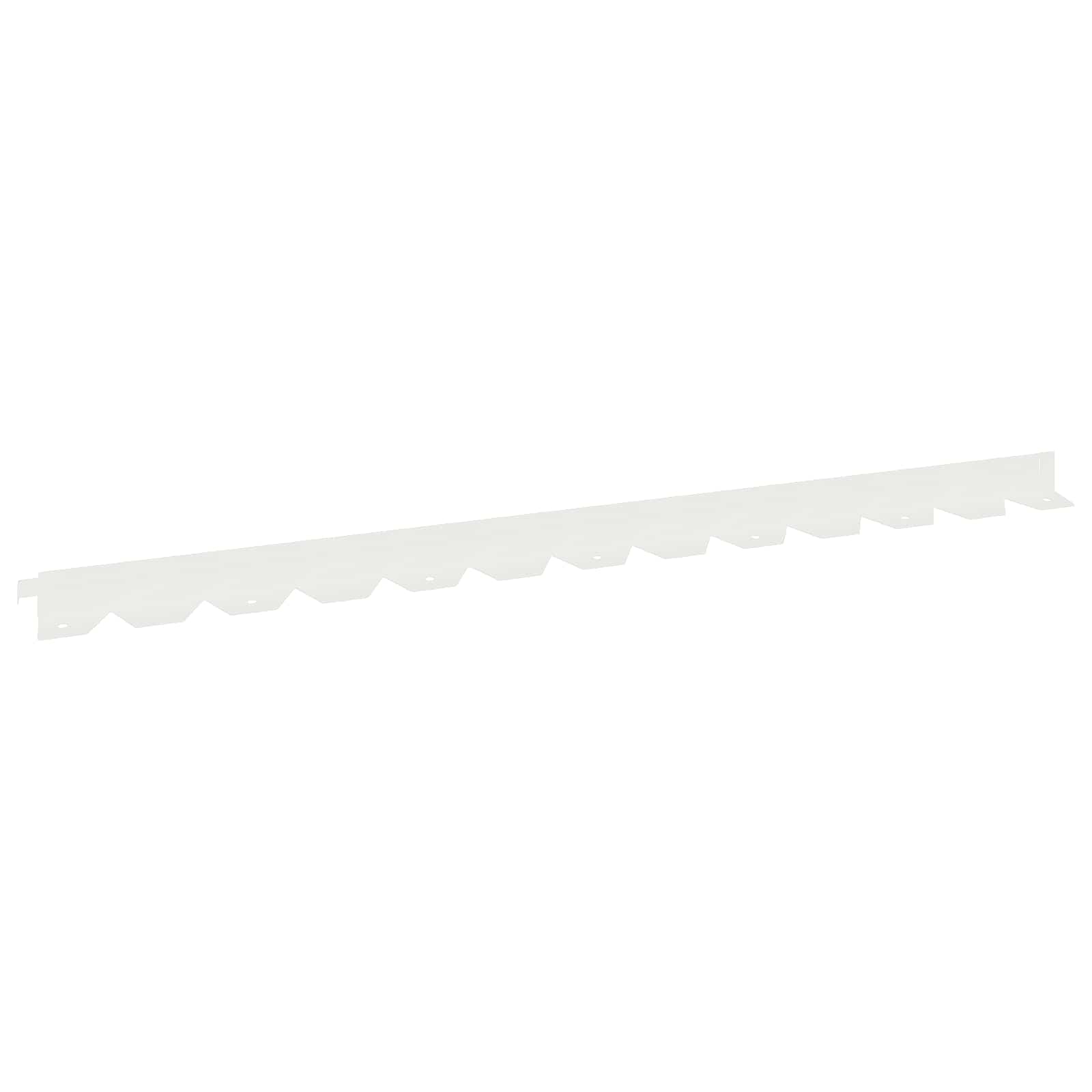 Bordura per Prato 10 pcs 102 x 4 x 4 cm Acciaio Bianco | homemem39