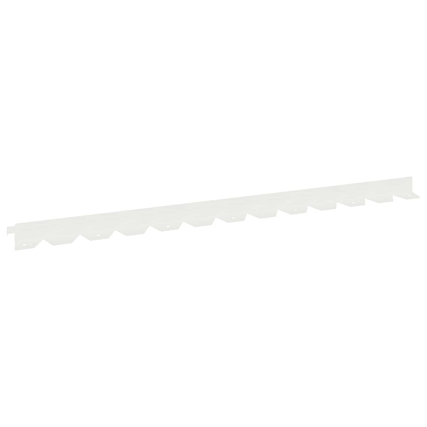 Bordura per Prato 30 pcs 102 x 4 x 4 cm Acciaio Bianco | homemem39