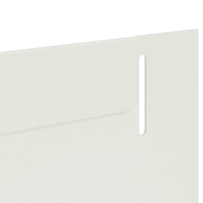Bordura per Prato 50 pcs 102 x 4 x 4 cm Acciaio Bianco | homemem39