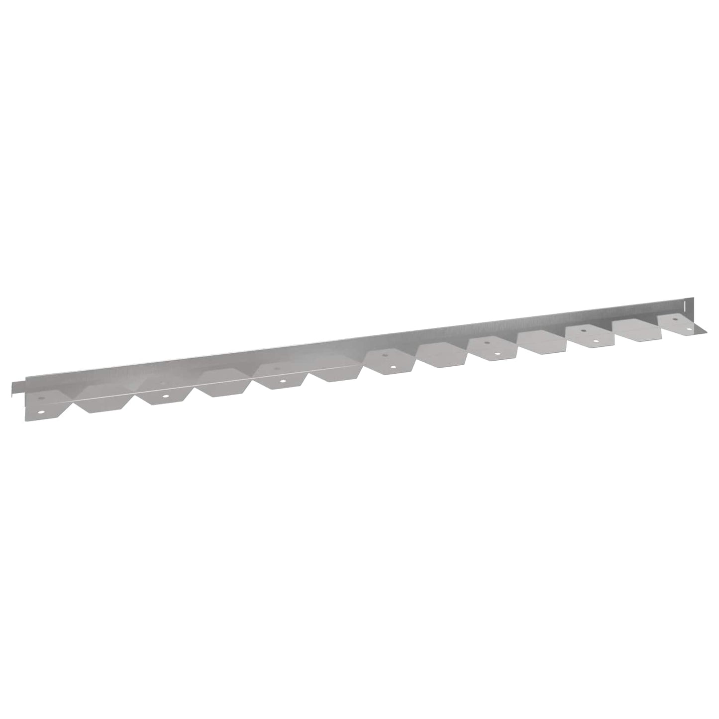 Bordura per Prato 10 pcs 102 x 4 x 4 cm Acciaio Argento | homemem39