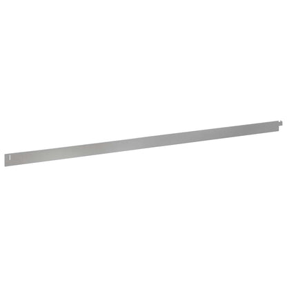 Bordura per Prato 10 pcs 102 x 4 x 4 cm Acciaio Argento | homemem39