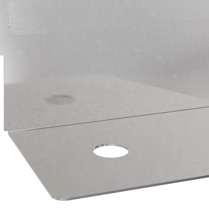 Bordura per Prato 50 pcs 102 x 4 x 4 cm Acciaio Argento | homemem39
