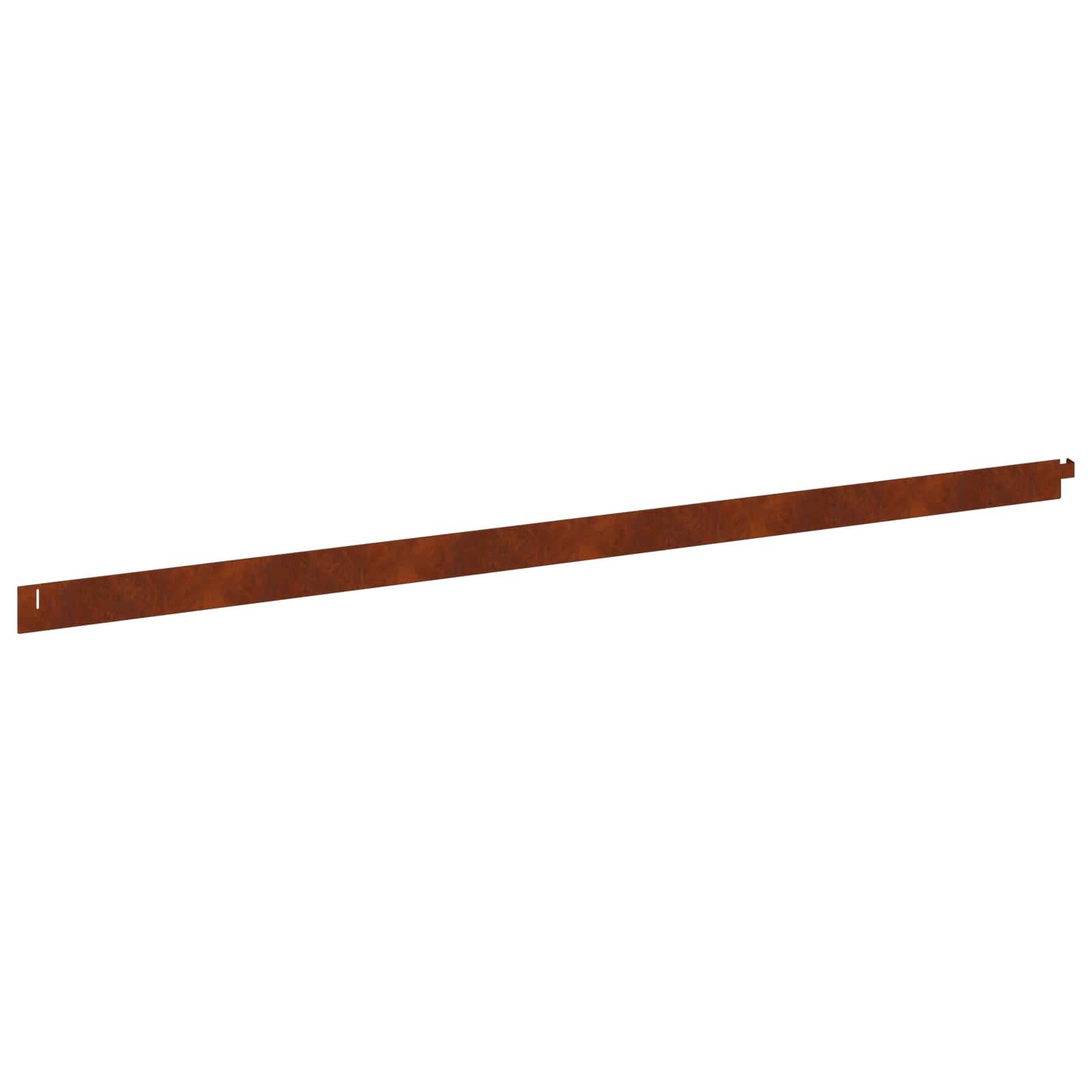 Bordura per Prato 10 pcs 102 x 4 x 4 cm Acciaio Ruggine | homemem39