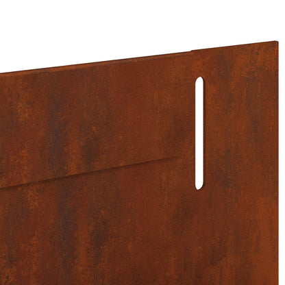 Bordura per Prato 20 pcs 102 x 4 x 4 cm Acciaio Ruggine | homemem39