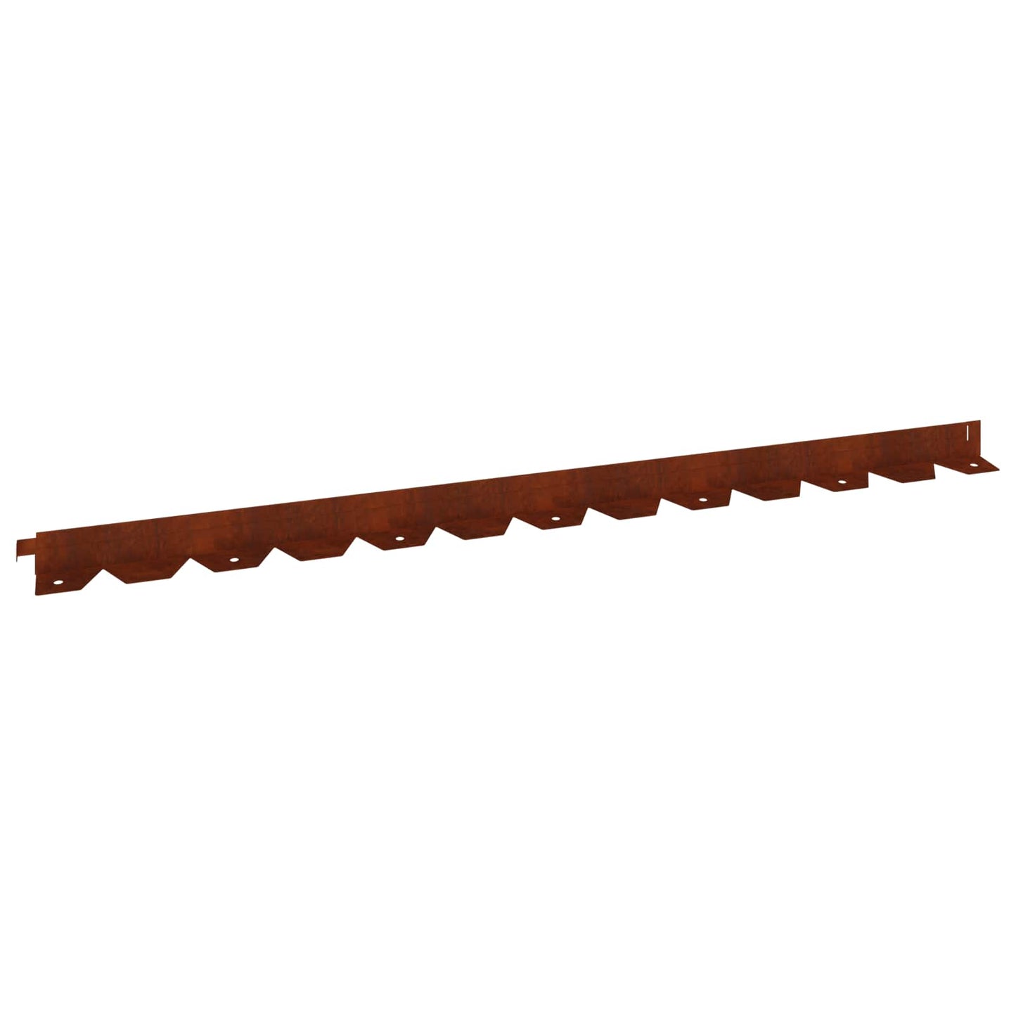 Bordura per Prato 50 pcs 102 x 4 x 4 cm Acciaio Ruggine | homemem39