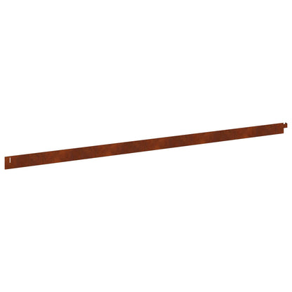 Bordura per Prato 50 pcs 102 x 4 x 4 cm Acciaio Ruggine | homemem39